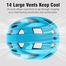Kids Bike Helmet,2 Sizes Adjustable for Youth Child Boys & Girls Ages 3-5-8-14,Ventilation and Multi-Sport for Bicycle Scooter Skate by TinyTreasures Baby Boutique