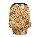 Binienty Sunflower Baby Stuff Car Seat Covers, Dogs Animal Print Carseat Canopy Multi-use Breastfeeding Carseat CanopyInfant Stroller Covers, Ideal Gifts for Wife Mom by TinyTreasures Baby Boutique