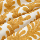 HWY 50 Mustard Yellow Decorative Throw Pillow Covers 18x18 Inch, Pack of 2 Embroidered Cotton Farmhouse Cushion Cover Pillow Case for Sofa Couch Living Room Bed Bedroon, Accent Branches by CozyNest Decor