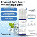 Swissklip Teeth Whitening Foam | Mint Flavor Whitening Toothpaste | Teeth Whitener I Professional Teeth Whitening Kit | 100% Vegan - Made in USA - 1.69 oz - Pack 1 by CozyNest Decor