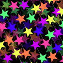 108feet UV Neon Paper Star Garland Glow in The Dark Streamers for neon Party Supplies UV Fluorescent Reactive Paper Star Banner for Wedding Birthday Glow in The Dark Party Favors Neon Party Decor… by TinyTreasures Baby Boutique