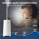Humidifiers for Bedroom, 5L Quiet Humidifiers for Large Room with Timer, 360°Nozzle, 3 Speed Ultrasonic Cool Mist Humidifier with Humidistat, Suitable for Baby Home Adults Plants (White) by TinyTreasures Baby Boutique
