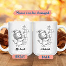 Personalized Lion Lover Coffee Cup 11 Oz 15 Oz, Lion Wild Animal Ceramic Coffee Mug Gift For Kids Child on Birthday Holiday, Custom Name Lions White Accent Teacup, Animal Travel Mug Gift For Friends by TinyTreasures Baby Boutique