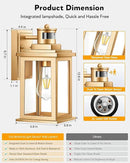VIANIS Motion Sensor Outdoor Wall Lights Sconce, 2 Pack Dusk to Dawn Outdoor Light Fixture, Gold Waterproof Outdoor Motion Sensor Light for House, Doorway, Entryway, Garden,Hardwired, Non-Solar by GreenHaven Gardens