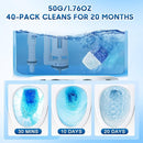 KIISIISO Toilet Bowl Cleaners 40 PACK,Long-Lasting Toilet Bowl Cleaner Tablets with Sustained-Release Technology Against Tough Stains,Automatic Toilet Cleaner for Deodorizing & Descaling by CozyNest Decor