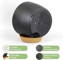 12/10/9 inch Large Self Watering Pots, Planter, Plant Pots with Mesh Drainage Holes for Indoor Outdoor Garden Plants, Plastic Flower Pots with Removable Deep Reservoir, Black with Brown by CozyNest Decor