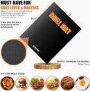 31pcs BBQ Grill Accessories Set for Men Dad, Heavy Duty Grilling Tools Gifts for Fathers Day, Stainless Steel BBQ Utensils Kit with Mats, Grill Brush in Carrying Bag Brown by GreenHaven Gardens