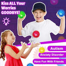 Bouncy Light Up Ball for Kids - LED Flashing Spiky Sensory Toys for Kids with Autism Stress Balls for Toddlers 1-3 Fidget Toys Sensory Balls Glow in The Dark for Novelty Noisemaker Toys for Parties by TinyTreasures Baby Boutique