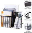 dedoot Magnetic Holder Locker 11"x 3.9"x 5.9" Strong Magnetic Black Mesh Holder Magnetic Basket Organizer Shelf Rack for Whiteboard,Fridge, Sponge, Recipe, Beverage,Refrigerator,Office File Foil by CozyNest Decor