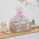 PeraBella Diaper Caddy Organizer with Handle, Baby Shower Gifts Basket Bag, Registry Search Must Haves Items, Nursery Storage Organizer for Newborn Girl Boy, Baby Bag Essentials, Car Diaper Caddy Cart by CozyNest Decor
