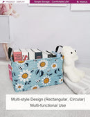 Rectangular Storage Basket Fabric Organizer Bin for Toys,Books,Clothes,Gifts,Pets-Perfect for Home,Office,Nursery,Dorm,Shelf(Rec Sunflower) by TinyTreasures Baby Boutique