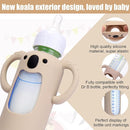 Mity rain 3 Pack Silicone Sleeves for Dr. Brown's Glass Bottles 8 OZ - Anti Breakage Baby Bottle Holder, Compatible with Dr. Brown's Glass Bottles for Babies with Handle by TinyTreasures Baby Boutique