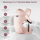 Momcozy Baby Carrier with Hip Seat, 2-in-1 Forward-Facing Carry for Active Babies, Detachable Hands-Free Carrier up to 44lbs, Breathable Infant Carrier Fits Waist Sizes up to 45 Inches, AirMesh Pink by TinyTreasures Baby Boutique