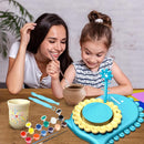 HTUONIAO Dinosaur Pottery Wheel Kit for Kids Ages 6-12 with 3 Air Dry Clays & Tools - Complete Arts and Crafts Studio for Beginners, Creative Gift for Boys and Girls by TinyTreasures Baby Boutique