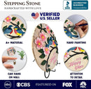 Elegant Resin Stepping Stone, Outdoor Garden Pathway Decoration (Blossoming Songbirds Positivity Stepping Stone, 9.5" Happiness Garden Decoration and Support Gift) by GreenHaven Gardens