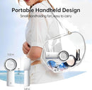 JISULIFE Portable Handheld Turbo Fan [16H Max Cooling Time], 4000mAh USB Rechargeable Personal Battery Operated Lash Small Pocket Fan with 5 Speeds for Travel/Outdoor/Vacation/Concerts - White by TinyTreasures Baby Boutique