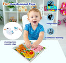 Farm Animal Puzzles for Toddlers 1-3, Gifts for 2 3 Years Old Girls Boys,Wooden Montessori Puzzle 2-4, Toddler Toys Learning Educational Toys Kids Ages 2-3 by TinyTreasures Baby Boutique