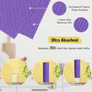 Swedish Dishcloths - 10 Pack Reusable Kitchen Dishcloths - Ultra Absorbent Dish Towels for Washing Dishes - Cellulose Sponge Cloth Cleaning Cloths - Purple by CozyNest Decor