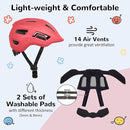 Toddler/Kids Bike Helmet, Adjustable and Multi-Sport, from Infant to Schoolchild, 2 Sizes by TinyTreasures Baby Boutique