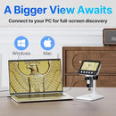 Coin Microscope for Error Coins, 4.3 inches 1080P LCD Digital Microscope, 50x-1000x Magnifier with 8 Adjustable LED Lights, PC View, Compatible with MacOS Windows for Adults Kids by TinyTreasures Baby Boutique