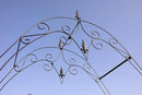 Steel Garden Arch, 8'1" High x 4'2" Wide, Garden Arbor for Various Climbing Plant, Outdoor Garden Lawn Backyard by GreenHaven Gardens