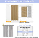 Simplebrand Ava Gold Blackout Curtains for Bedroom 63 Inch Length 2 Panels Set, Solid Thermal Insulated Energy Saving Rod Pocket Window Treatment Curtains Blackout Drapes, W40 x L63 Inch, Gold by TinyTreasures Baby Boutique