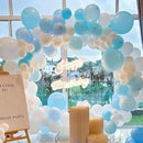 130pcs Pale Aqua Balloons Different Sizes 18" 12" 10" 5" Aqua Blue Latex Balloon Garland Arch Kit for Birthday Baby Shower Graduation Wedding Gender Reveal Anniversary Party Decorations by CozyNest Decor