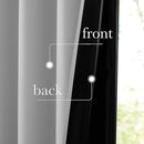 NICETOWN 100% Blackout Curtains 96 inches Long, Grommet Portable Blackout Travel Window Treatment Thermal Curtains Energy Saving for Bedroom/Home Theater, Off White W52 x L96, 2 Panels by TinyTreasures Baby Boutique