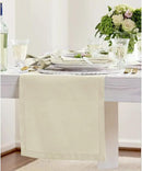 Solino Home Linen Birch Table Runner 144 Inches Long - 100% Pure Linen Extra Long Table Runner 14 x 144 Inch for Fall, Autumn, Thanksgiving - Fete by CozyNest Decor