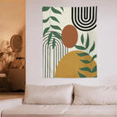 ICMOLYYENLO Boho Plant Aesthetic Tapestry, Abstract Medieval Arch Sun Home Aesthetic Wall Hanging For Bedroom Living Room Dormitory Tapestry 50x60 Inches by CozyNest Decor
