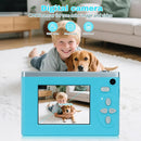 Digital Camera FHD 1080P Video & 8X Digital Zoom - Compact Point and Shoot Digital Camera with 2.4" Screen, 800mAh Rechargeable Battery - Portable Small Camera for Kids Teens Girls Boys (Teal) by TinyTreasures Baby Boutique