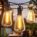 Brightown Solar String Lights Outdoor Waterproof 75FT with 35 Shatterproof ST38 LED Bulbs, 2700K Solar Lights Outdoor with Remote, Solar String Lights for Outside, Camping, Yard, Party Decor by CozyNest Decor