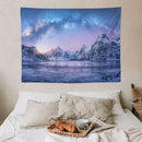 HZOHNAGO Mountain Tapestry Aurora Snow Mountain Sunset Pattern Printed Wall Tapestry Wall Hanging for Bedroom Living Room Dorm 40" W x 30" H by CozyNest Decor