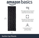 Amazon Basics Portable Blackout Curtain Shade with Suction Cups, 50" W x 78" L, 1-Pack, Moon and Stars by TinyTreasures Baby Boutique