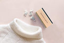 Johnson & Smith Sweater Comb - Double Sided Sweater Shaver Lint Scraper - Easy Grip Cashmere Comb - Multifunction Fabric Clothes Shaver Cashmere Pill Remover - Travel Pilling Remover Brush with Pouch by CozyNest Decor