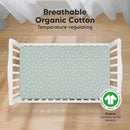 KeaBabies 2-Pack Organic Crib Sheets for Boys, Girls - 52x28 Fitted Crib Mattress Sheet Neutral, Breathable Jersey Cotton Cover for Baby Bed, Toddler Mattress, Soft & Cute Prints (Prairie) by TinyTreasures Baby Boutique