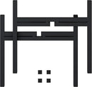 FaithLand Mid Century Plant Stand Indoor Outdoor (EXCLUDING 8" Plant Pot), Metal Planter Stand, Potted Plant Holder, Black, Hold Up to 8 Inch Planter - Upgraded Design by GreenHaven Gardens