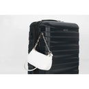 3 Piece Luggage Sets PC Lightweight & Durable Expandable Suitcase with Two Hooks, Double Spinner Wheels, TSA Lock, (21/25/29) Black