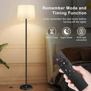 Floor Lamp for Living Room Bedroom,Modern Floor Lamp with Remote, Simple Design with Beige Shade,Foot Pedal Switch,Dimmable Colors Temperature,9W RGB LED Bulb by CozyNest Decor