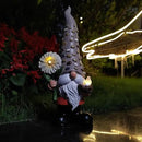12 Inch Solar Garden Gnome Statue Clearance with Sunflower and Bird's Nest Light – Outdoor High Hat Gnome Sculpture Outdoor Statue for Patio and Garden Decor – Figurine Gift for Gnome Lovers by GreenHaven Gardens
