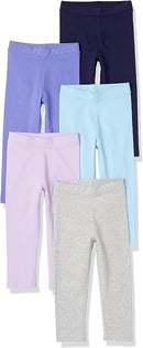 Amazon Essentials Girls and Toddlers' Leggings, Multipacks by TinyTreasures Baby Boutique