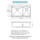 Topmount Drop In Kitchen Sink With Double Bowl Design