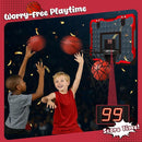 LovesTown Indoor Mini Basketball Hoop for Kids, Basketball Hoops Over The Door with LED Lighting, Mini Hoop with 4 Balls Electronic Scoreboard Toys, Sports Toys Gifts for Boys Girls by TinyTreasures Baby Boutique
