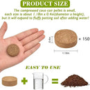ZeeDix Organic Coco Coir Pellets Potting Soil, 150pcs 30mm Compressed Coconut Fiber Seed Starter Soil Pellets, Coco Peat Soil Discs for Indoor Outdoor Plants, Herbs, Houseplants, Flowers, Vegetables by GreenHaven Gardens