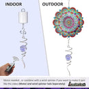 Gazing Ball Spiral Decorative Wind Spinner Sun Catcher 11inch Tail and 2 inch Glass Orb. Indoor Outdoor Garden Decoration Wind Sculptures-13 inch Height (Purple) by GreenHaven Gardens