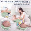 URMYWO Bath Kneeler and Elbow Rest Pad Set - 1.5" Thick Baby Bath Kneeler Pads with Toys Organizer, Anti-Slip Cozy Knee & Arm Support Bathtub Mat, Quick Dry Kneeling Pad for Baby Bath Time by TinyTreasures Baby Boutique