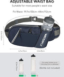 WATERFLY Fanny Pack Waist Bag: Hiking Water Bottle Holder with Strap Waist Pack for Women Men Hydration Hip Packs for Running Walking Traveling-Navy Blue by TinyTreasures Baby Boutique