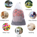 4Pcs Mesh Laundry Bags, Heavy Duty Laundry Bag, Durable Delicate Laundry Bag for College, Dorm, Travel, Family And Apartment Dwellers, (1small, 1medium, 1large, 1xx-Large) White by TinyTreasures Baby Boutique