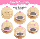 Trampoline for Kids, Upgrade Full Anti-Rust 440lbsToddler Trampoline with Net, Upgraded Ring Legs with Adjustable Gymnastics Bar&Toys, Gifts for Ages 1-8 Boys&Girls by TinyTreasures Baby Boutique