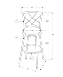 Swivel Stool Bar Height, Contemporary & Modern Style (Set of 2) by HouseOfZazla